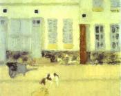 皮耶 勃纳尔 : Street in Eragny-sur-Oise or Dogs in Eragny
